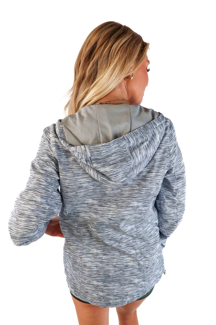 New balance grey patterned windbreaker (s)