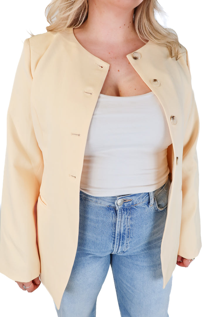 vici yellow blazer NWT (XL)