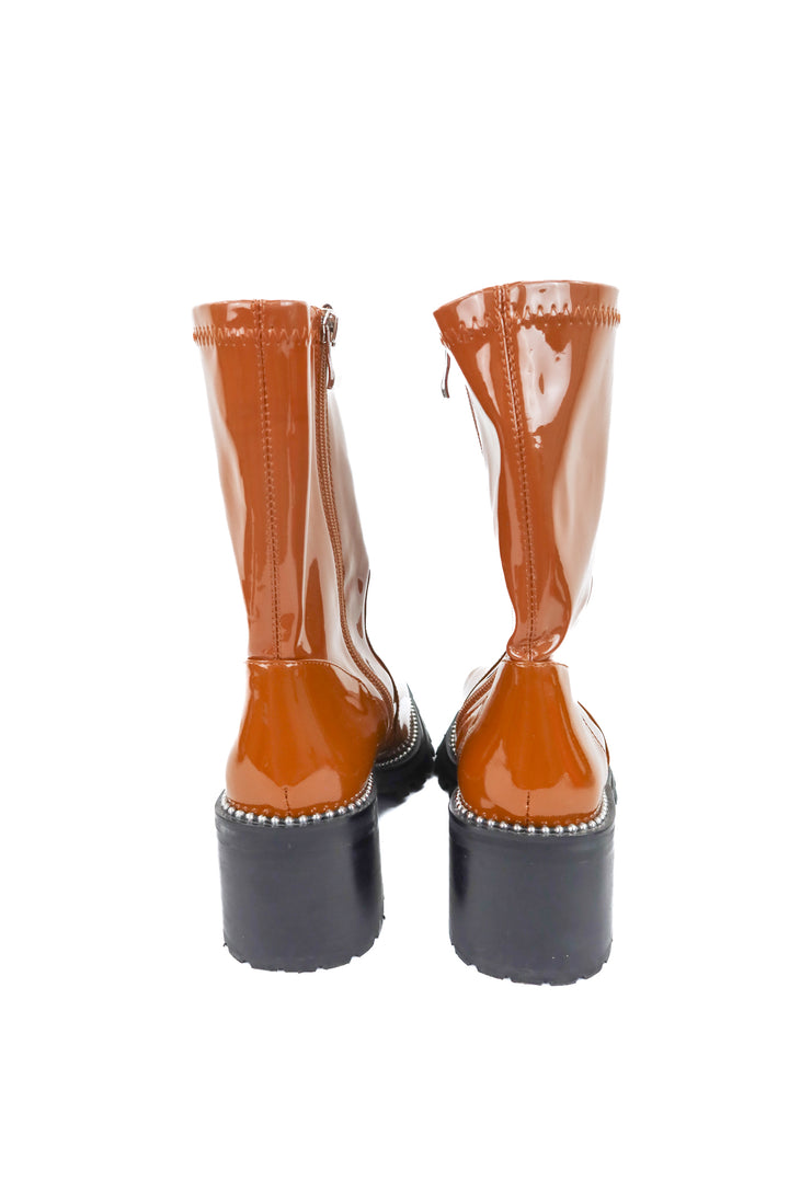 lattelier brown patent leather rhinestone boots (10)