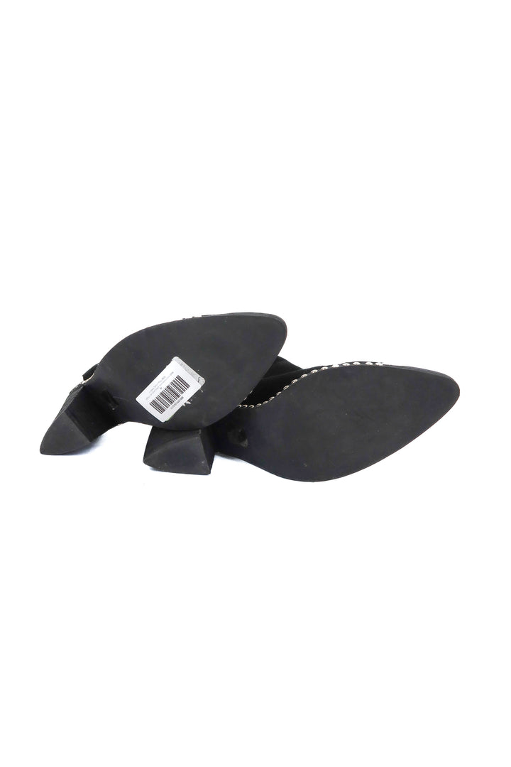 jeffery campbell black studded booties (10; retail $250)