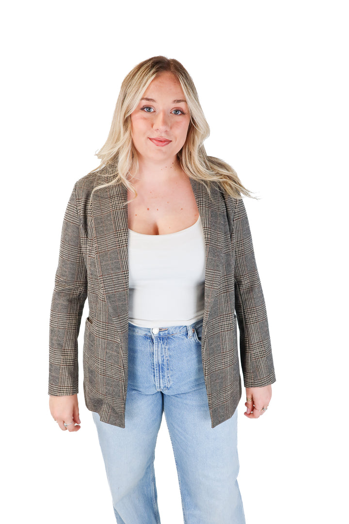 johnston & murphy brown blazer (s; retail $179.50)