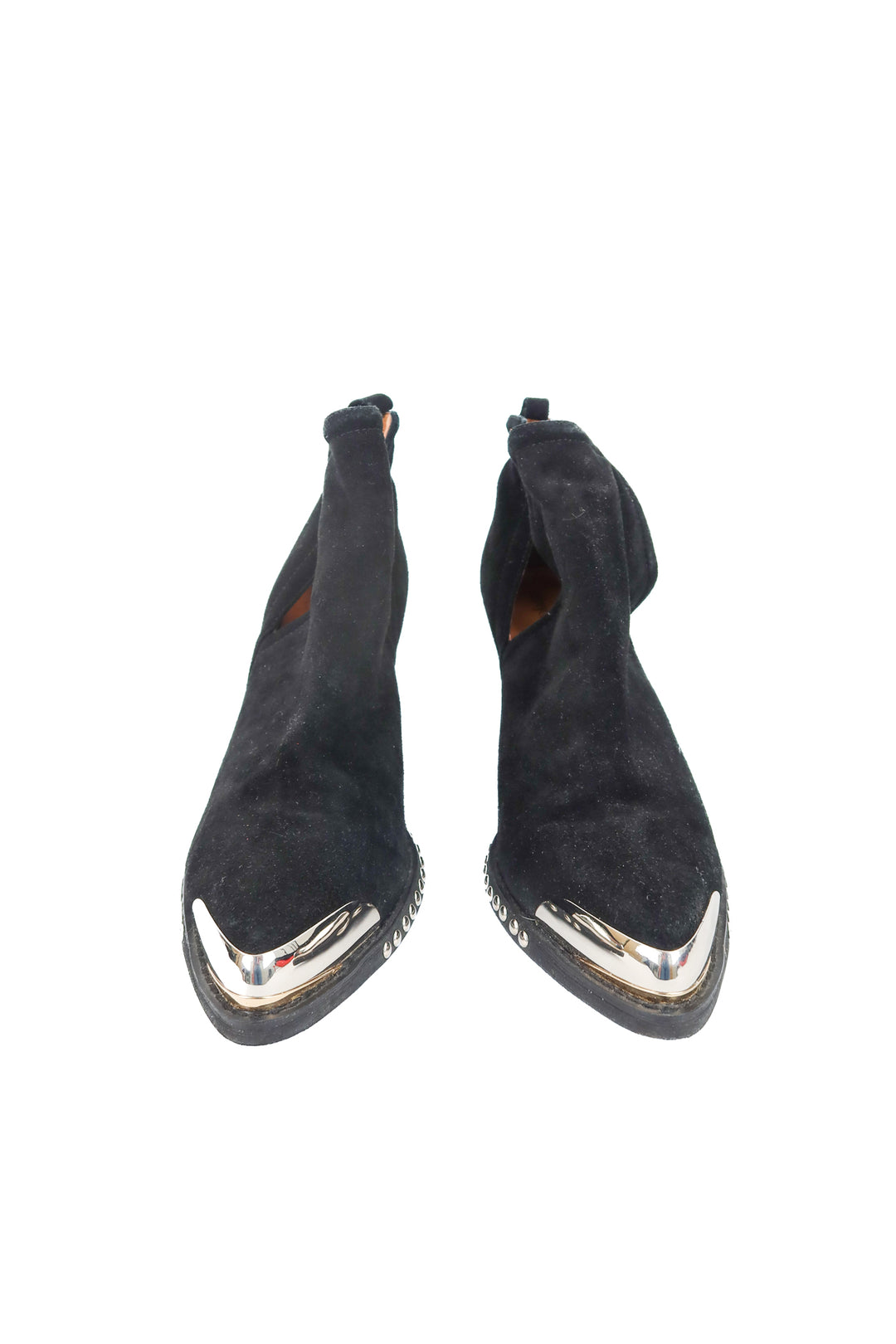 jeffery campbell black studded booties (10; retail $250)