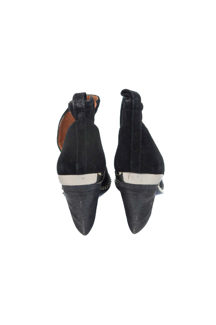 jeffery campbell black studded booties (10; retail $250)