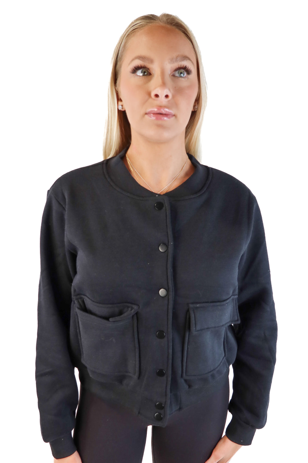 black bomber jacket (s)