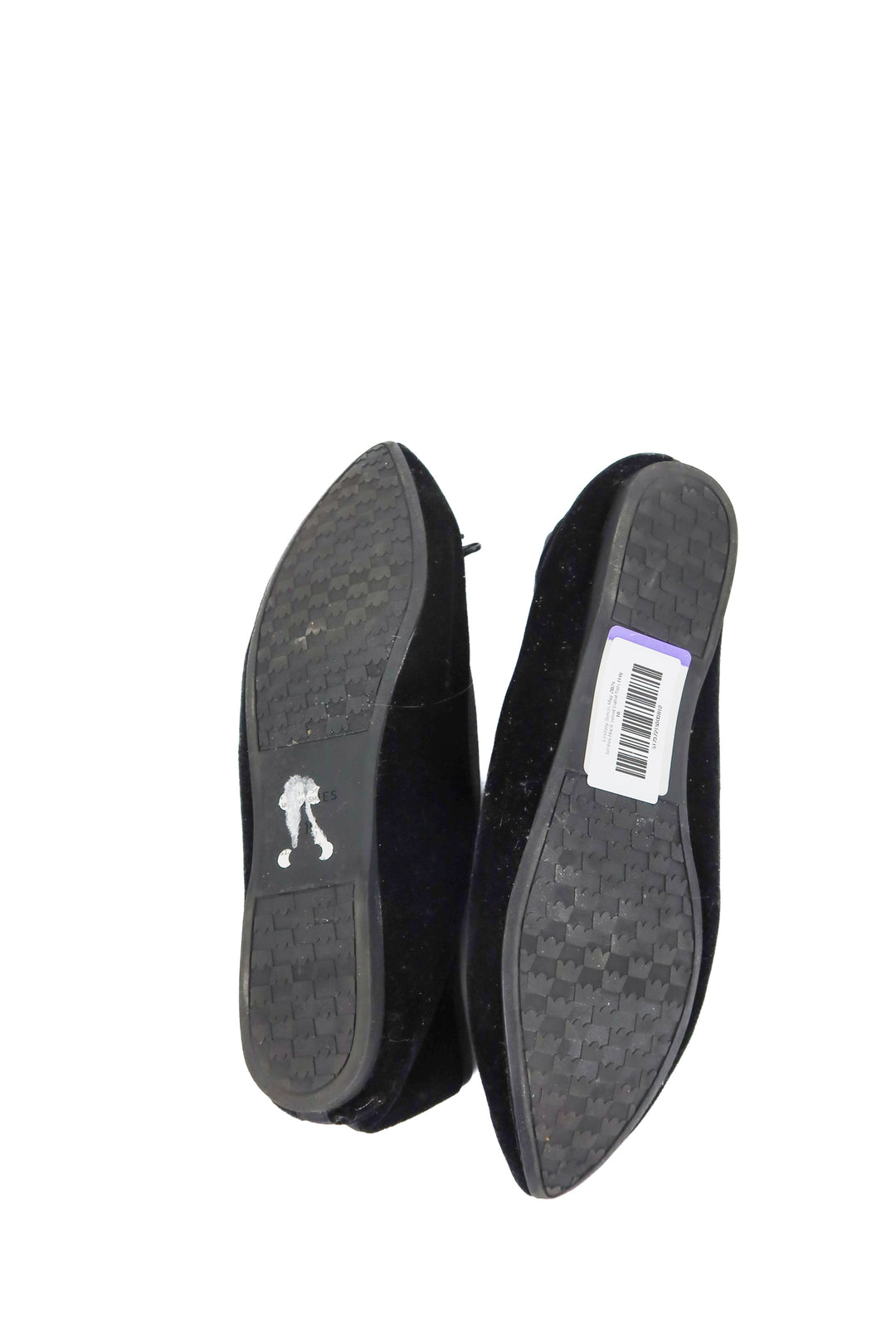 birdies black velvet ballet flats (10.; retail $150)