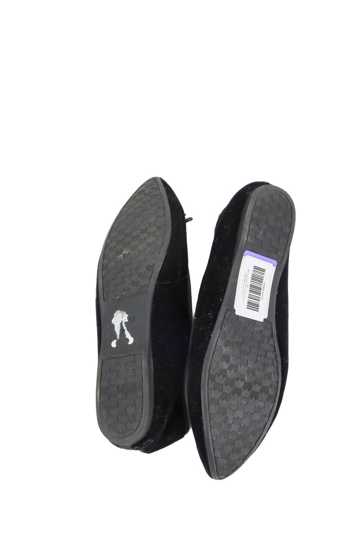 birdies black velvet ballet flats (10.; retail $150)