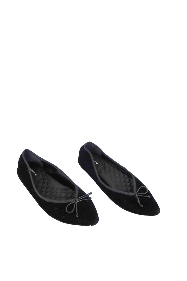birdies black velvet ballet flats (10.; retail $150)