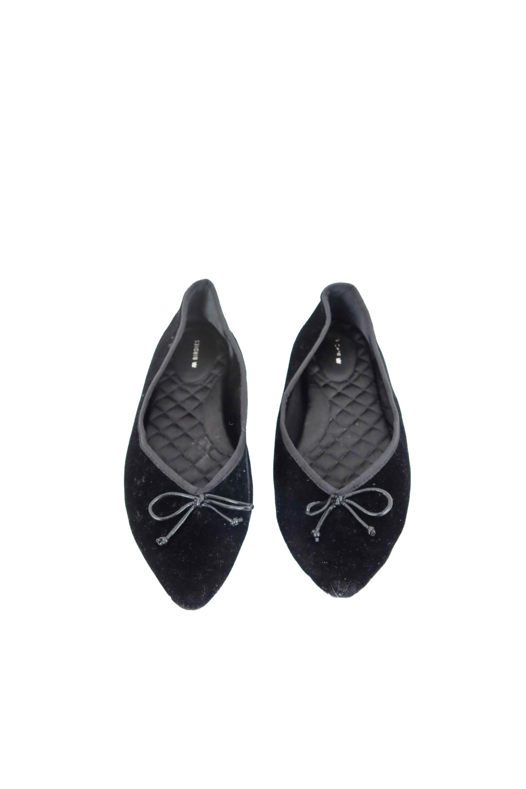 birdies black velvet ballet flats (10.; retail $150)