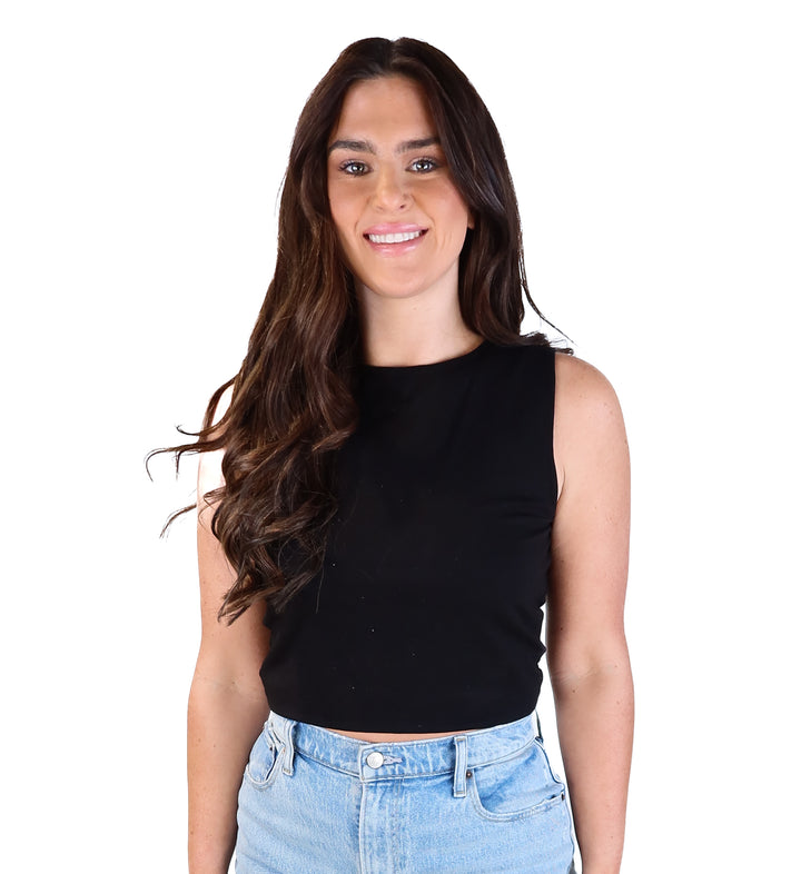 Zara black muscle tank (L)