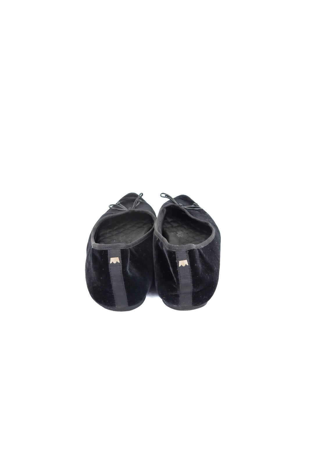 birdies black velvet ballet flats (10.; retail $150)