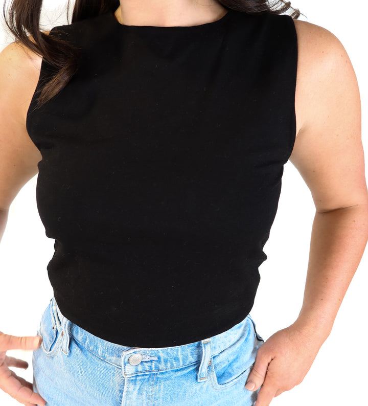 Zara black muscle tank (L)