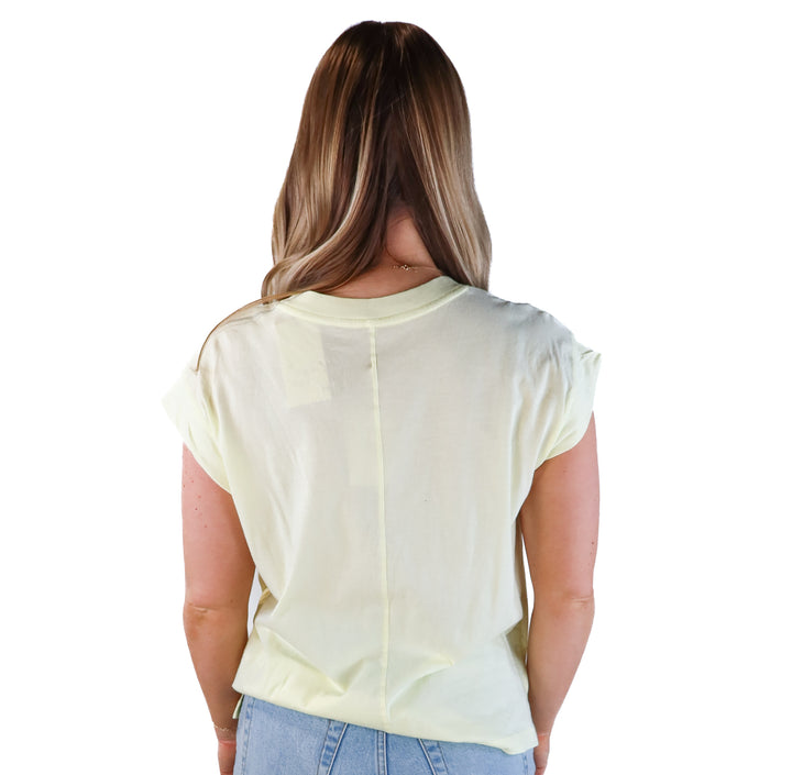 pale yellow tshirt NWT (s)