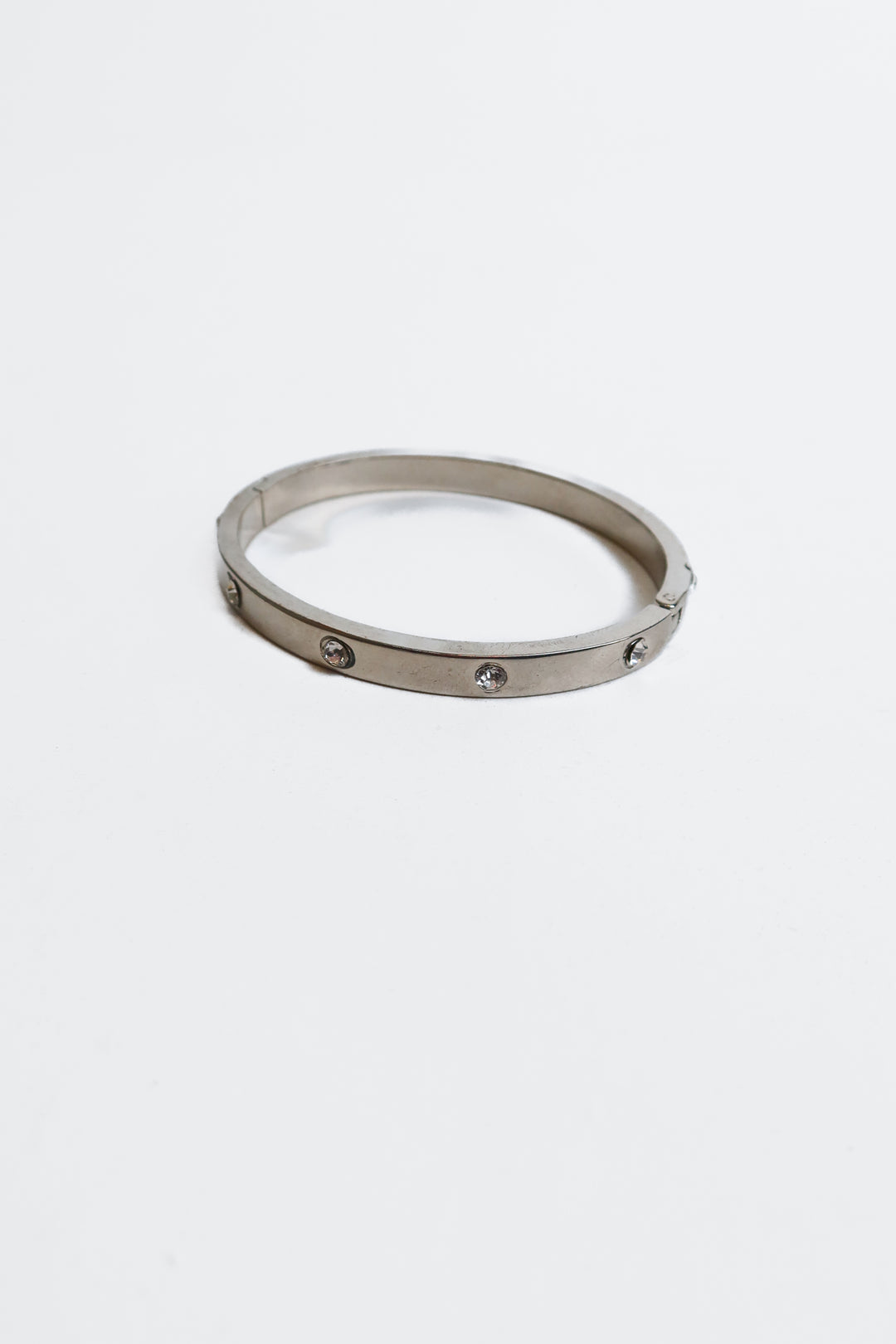 silver rhinestone bangle
