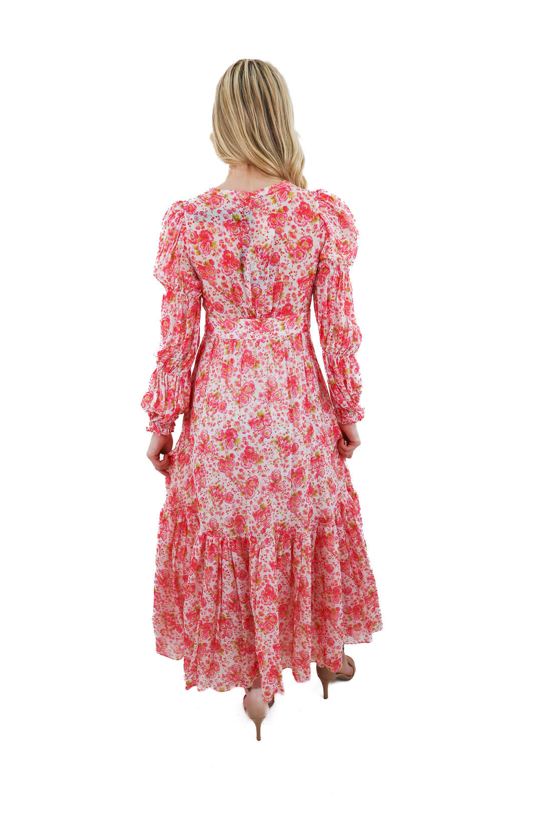 timo floral maxi dress nwt (XS; retail $298)