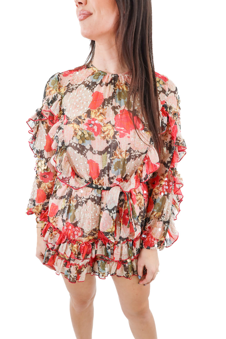 river island floral longsleeve mini dress with sequin embellishment (10)