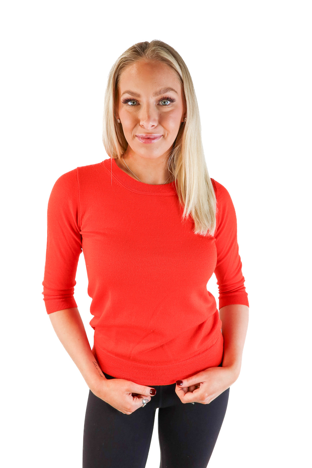 J.crew orange Cashmere Crewneck sweater (xs)