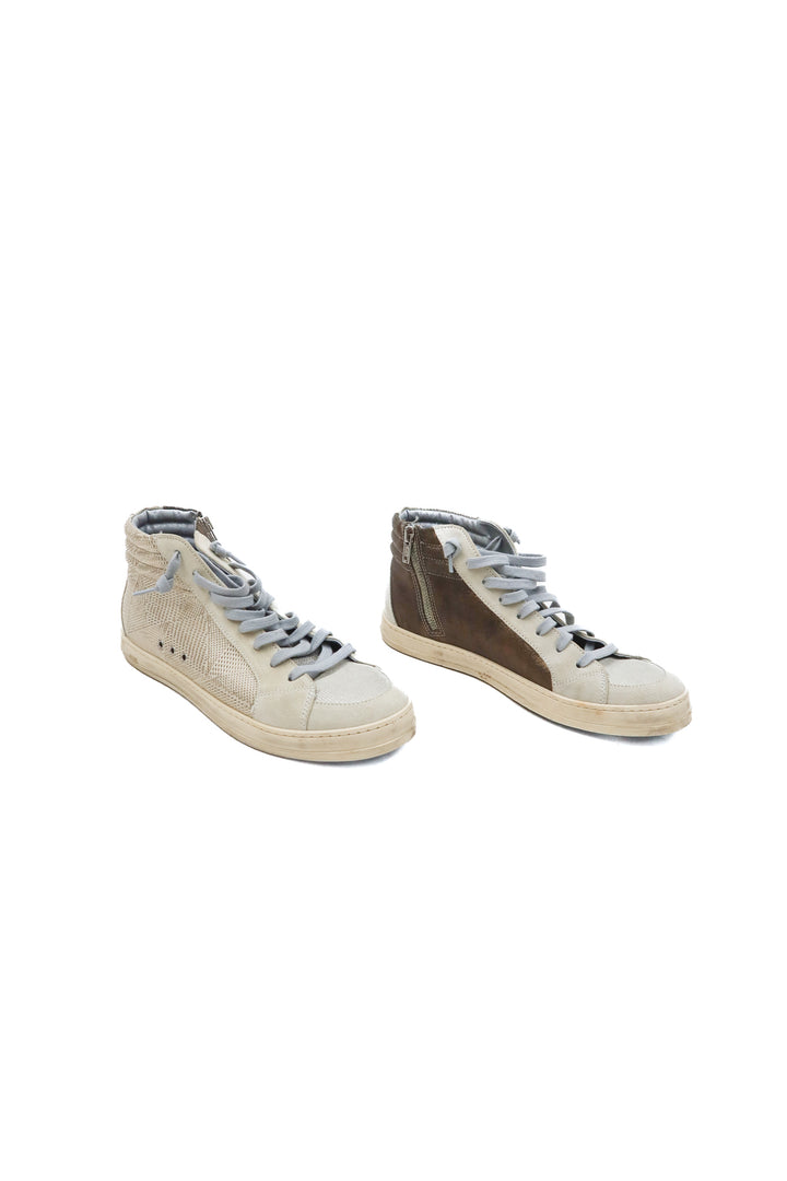 p448 gold metallic sneakers (41; retail $325)