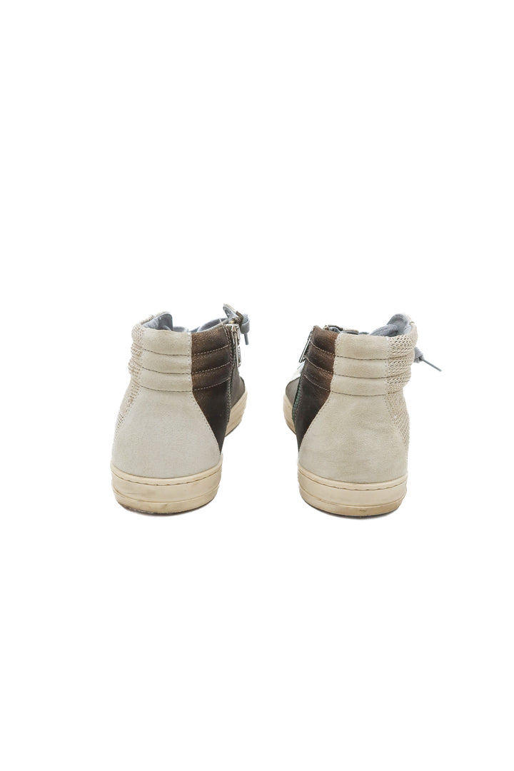 p448 gold metallic sneakers (41; retail $325)