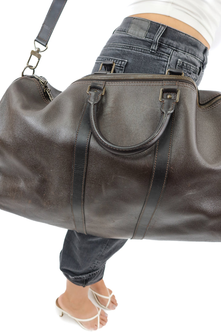 Louis Vuitton leather duffle bag (vintage)