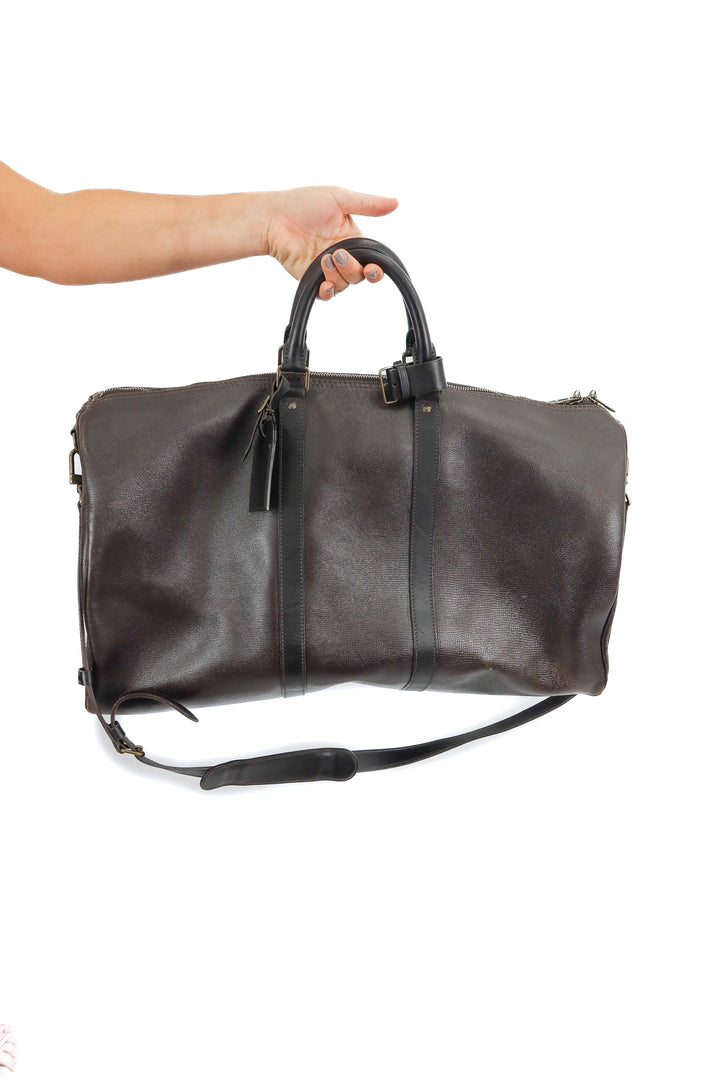 Louis Vuitton leather duffle bag (vintage)