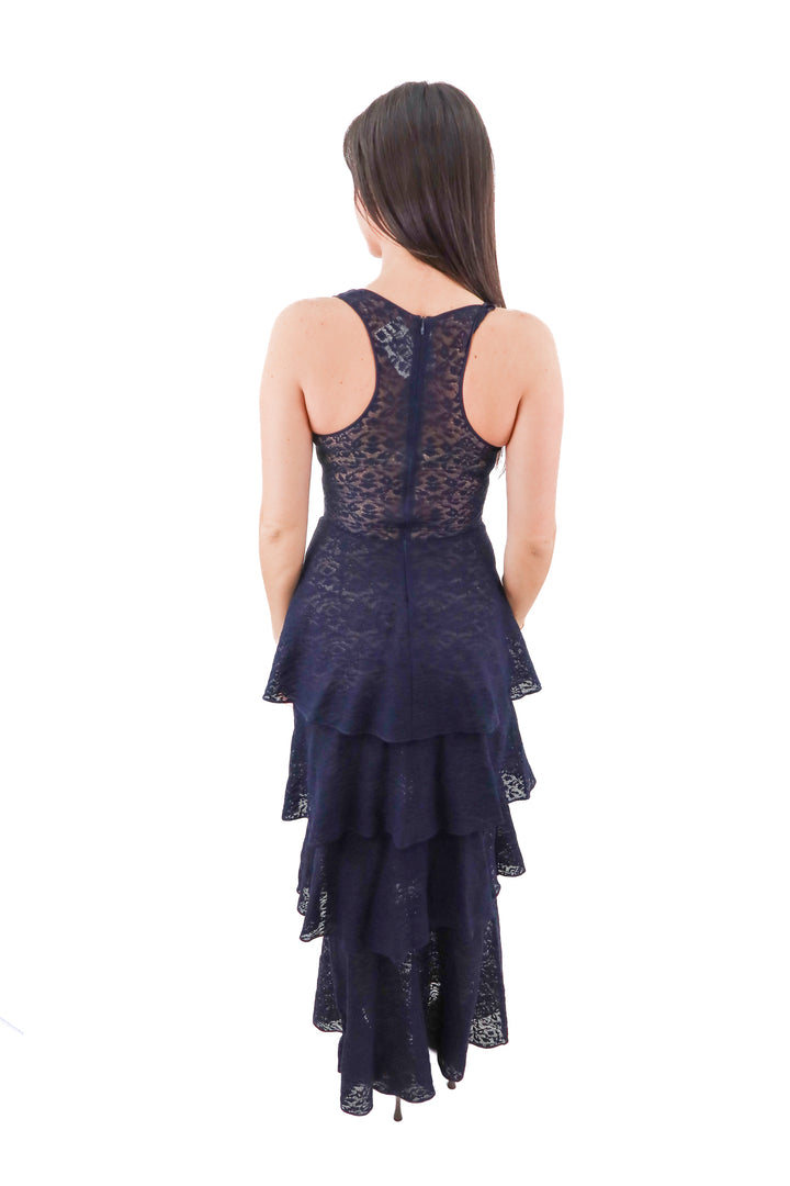 stella mccartney navy lace maxi dress (IT42/ US6; retail $2,300)
