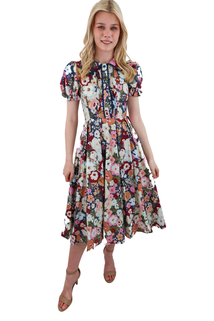 ivy co floral maxi dress nwt (00)