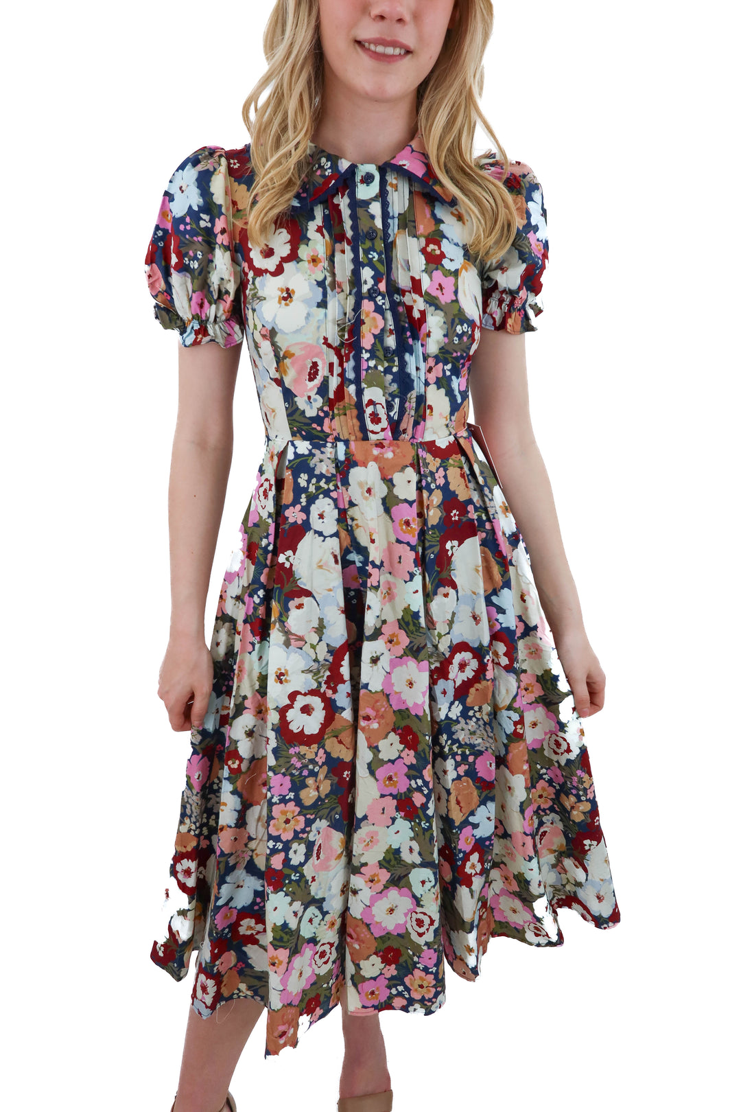 ivy co floral maxi dress nwt (00)