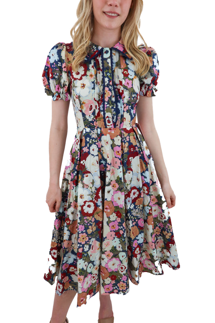 ivy co floral maxi dress nwt (00)