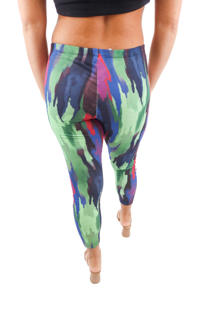 adidas x pharrell multicolor print leggings (S)