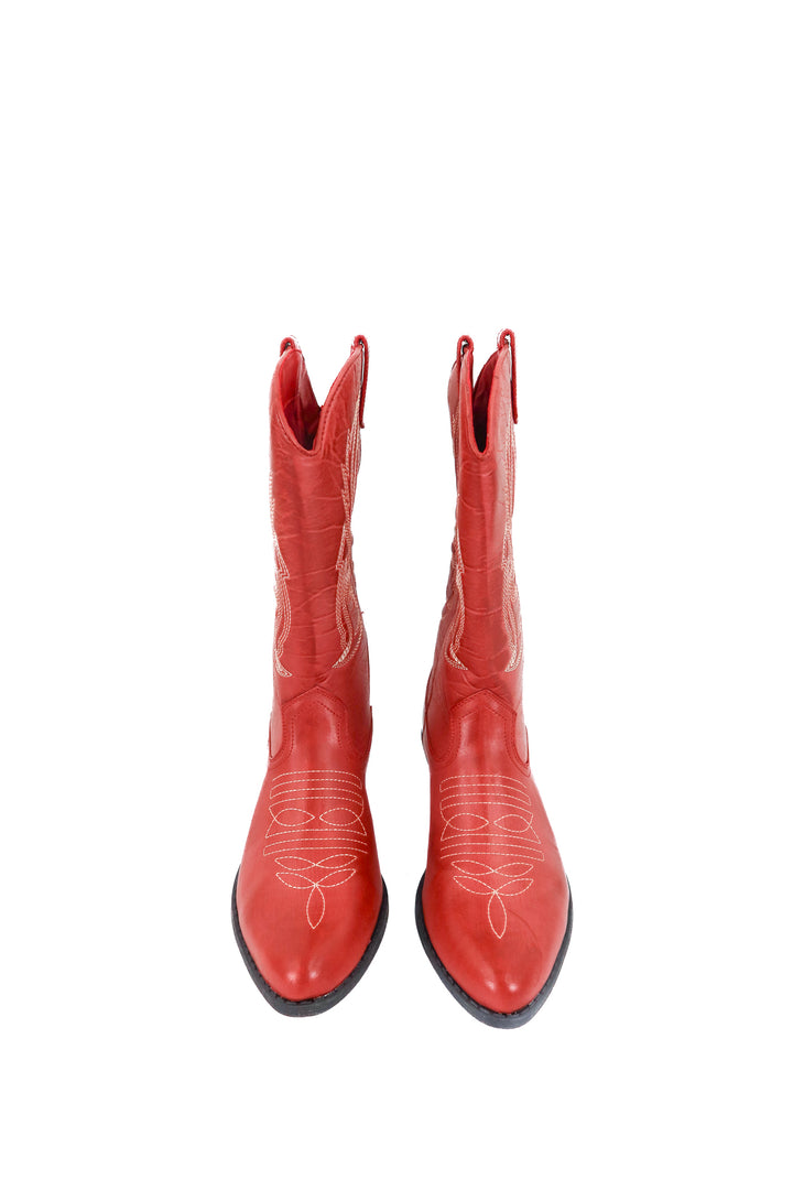 coconuts by matisse red gaucho western boots (9.5; retail $80)
