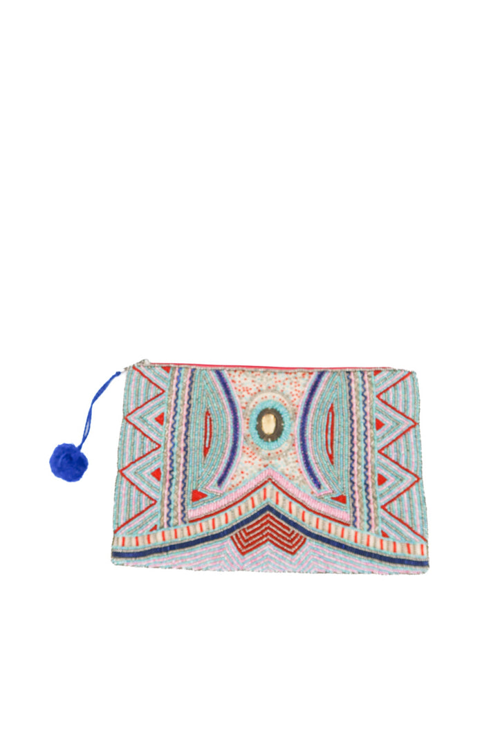america & beyond beaded pouch
