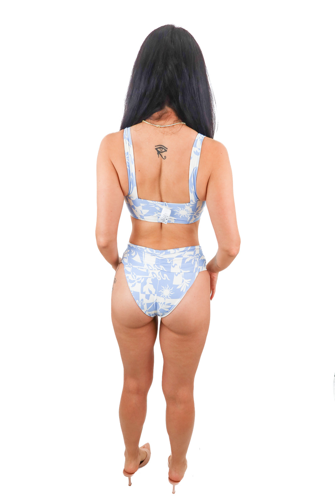 lspace blue/white bikini (s; retail $90)