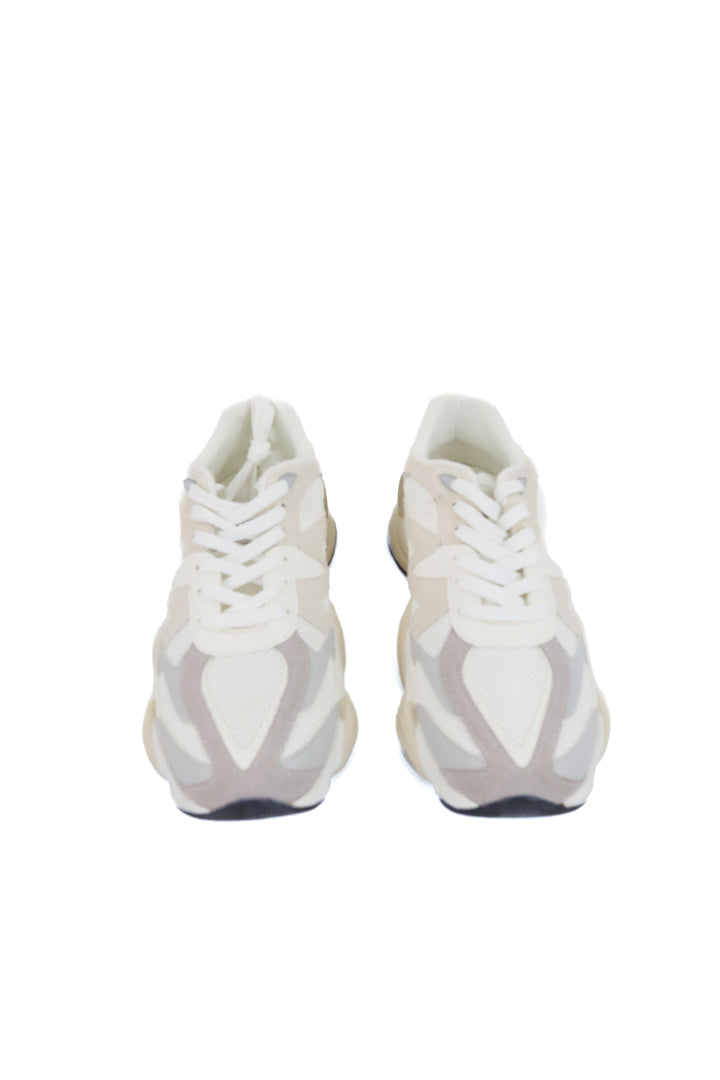 steve madden white neutral sebi sneakers (9.5; retail $110)