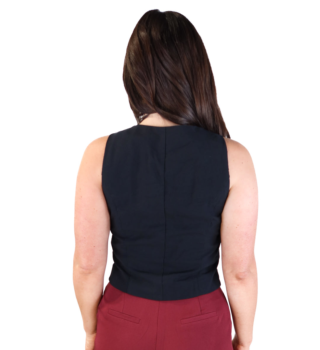black blazer style vest (s)