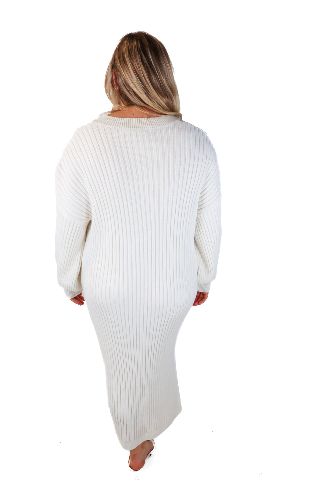 showpo off-white sweater dress NWT (12; retail $110)