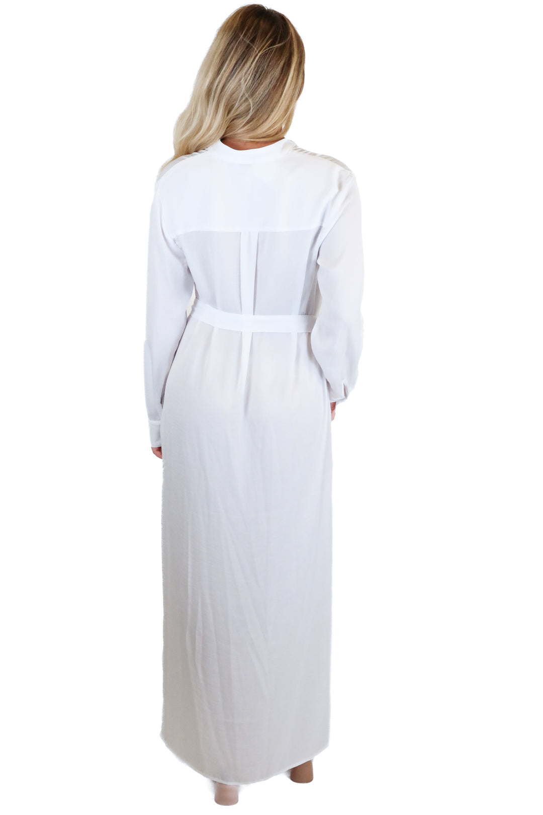 Summersalt The Silky Luxe Long Effortless Shirtdress (xs)