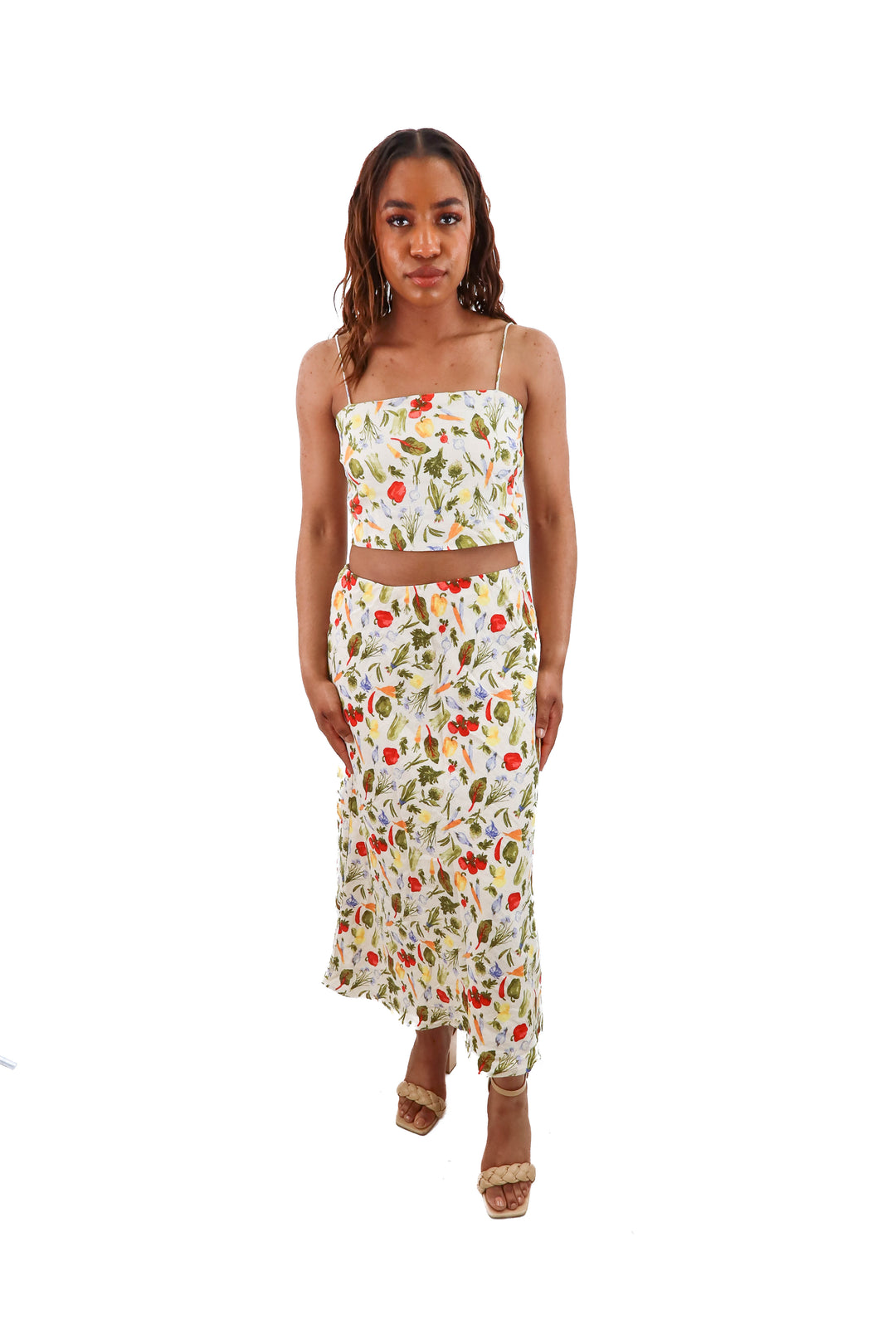 abercrombie & fitch cropped veggie set (xs/s; retail $120)