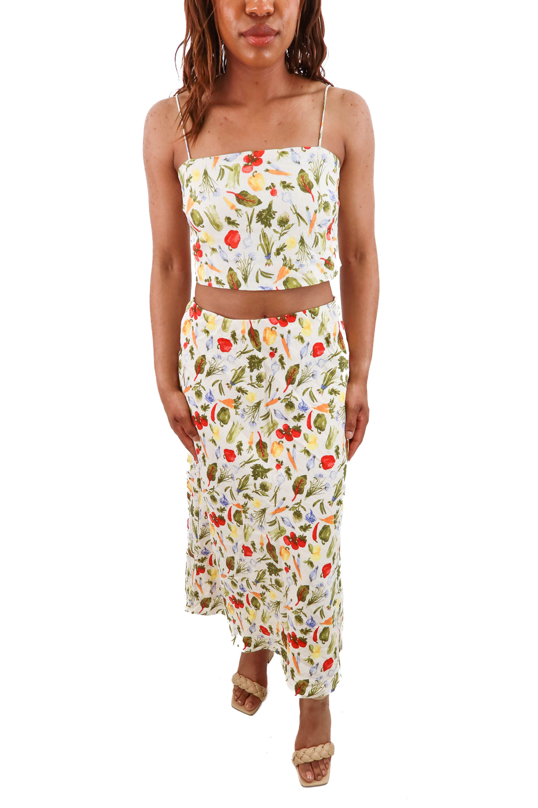 abercrombie & fitch cropped veggie set (xs/s; retail $120)