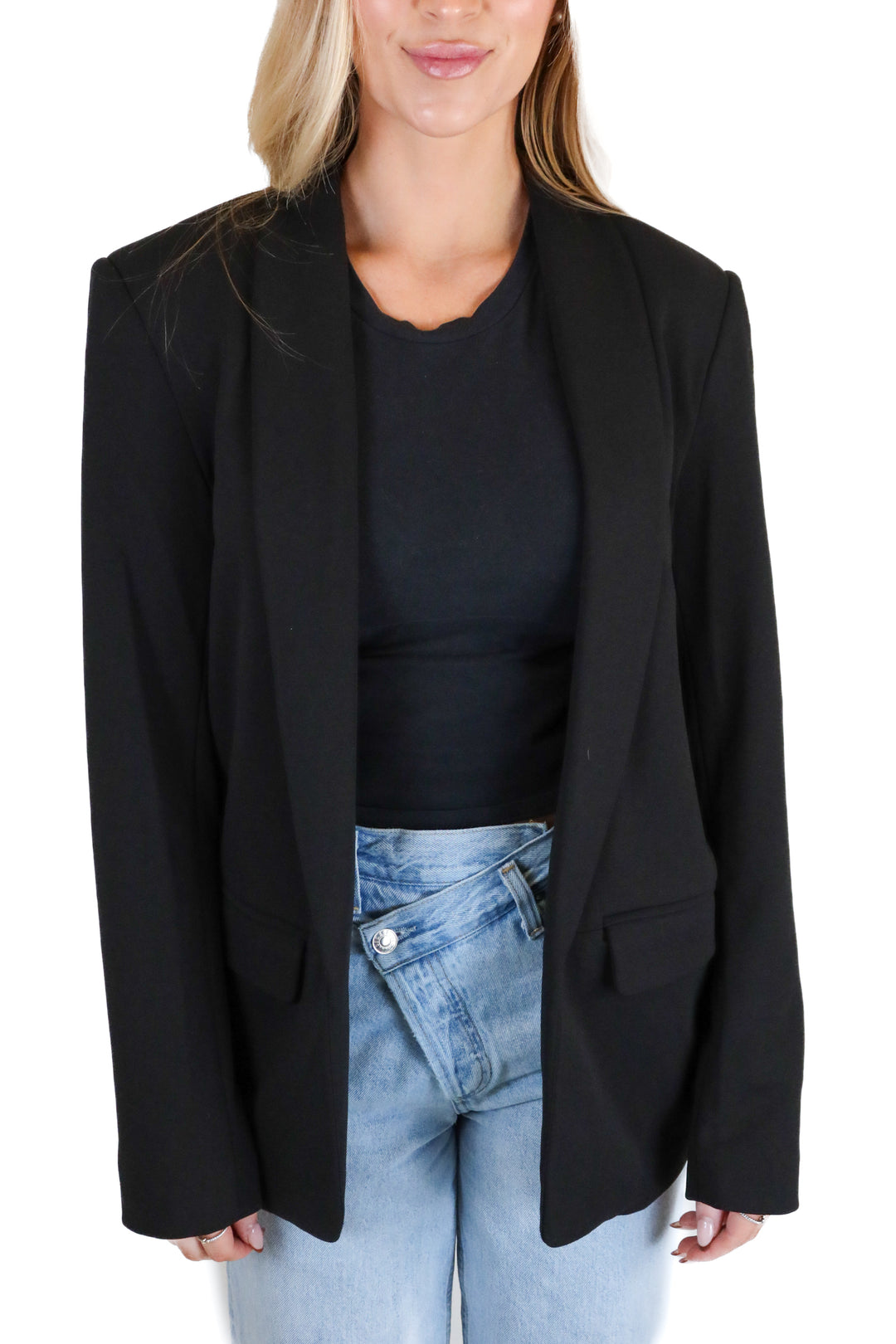 NA-KD Black Classic Blazer (34)