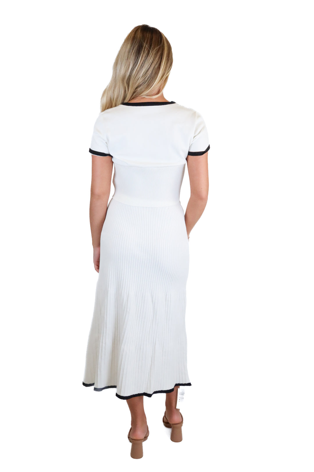cupshe white and black knit set (s) NWT