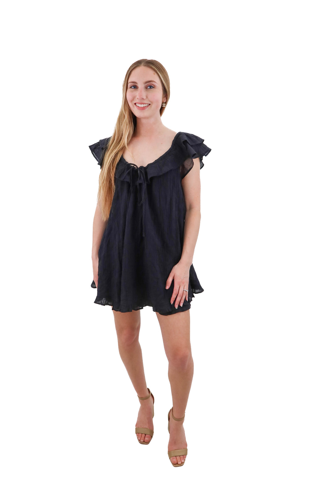 urban outfitters black babydoll dress NWT (xs; retail $60)