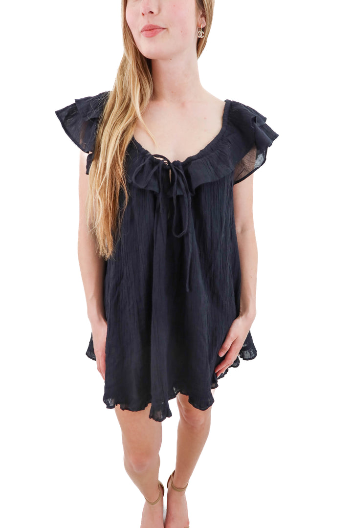 urban outfitters black babydoll dress NWT (xs; retail $60)