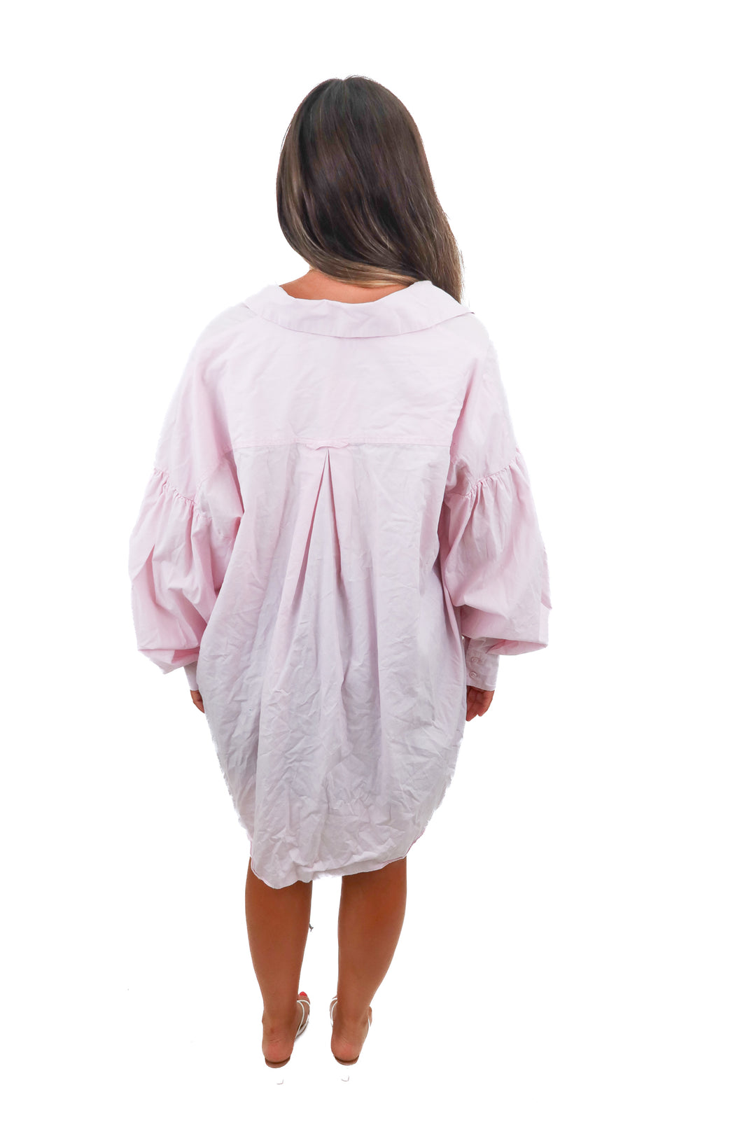 asos pink button up dress (m; retail $53)
