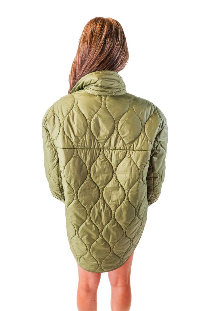 wilfred free green quilted jacket NWT (S)