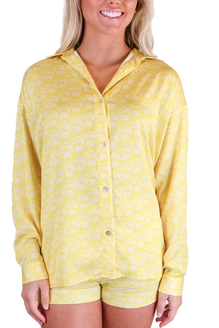 recc neon yellow silk set (s)