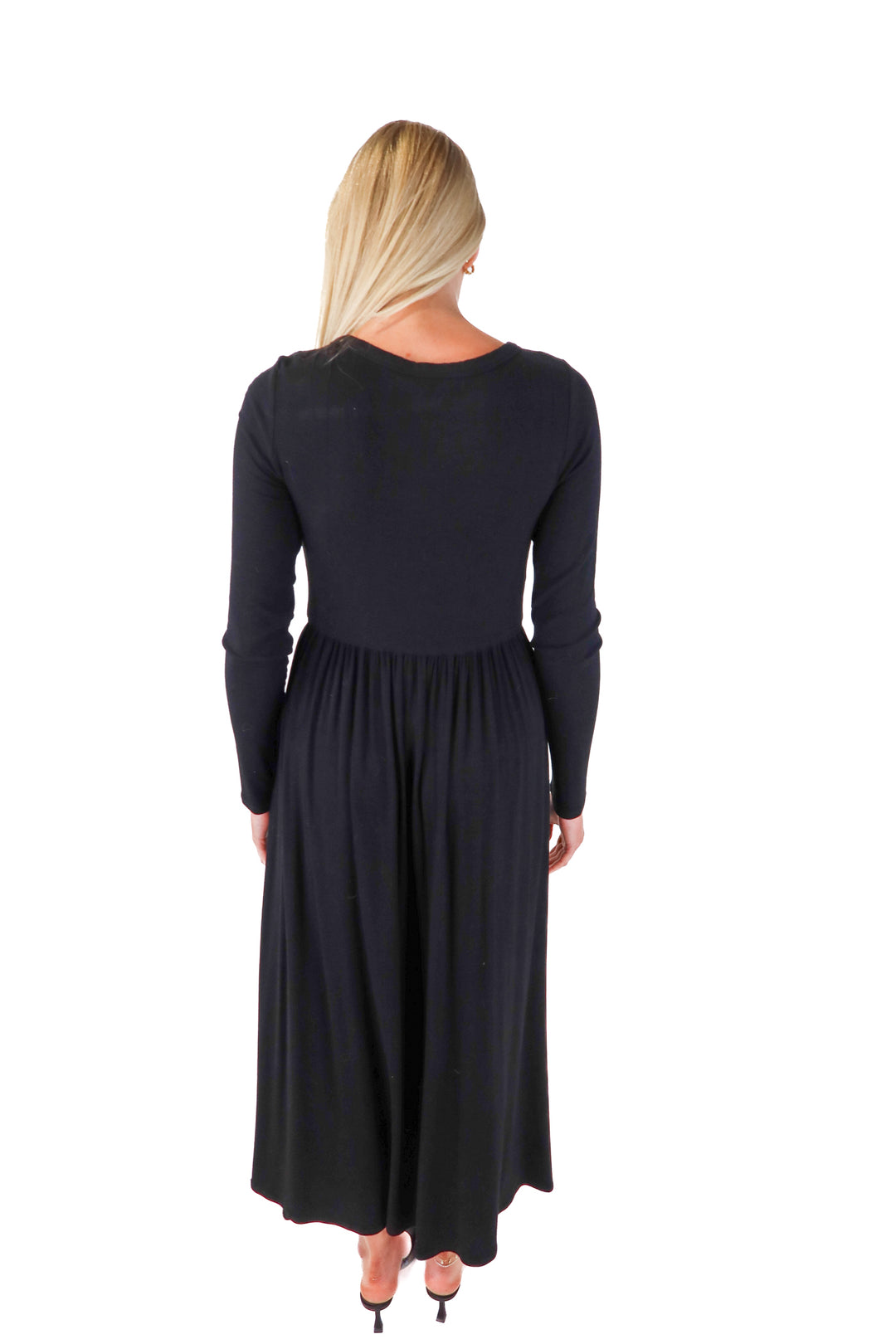 hatch black button up maxi dress (1; retail $198)