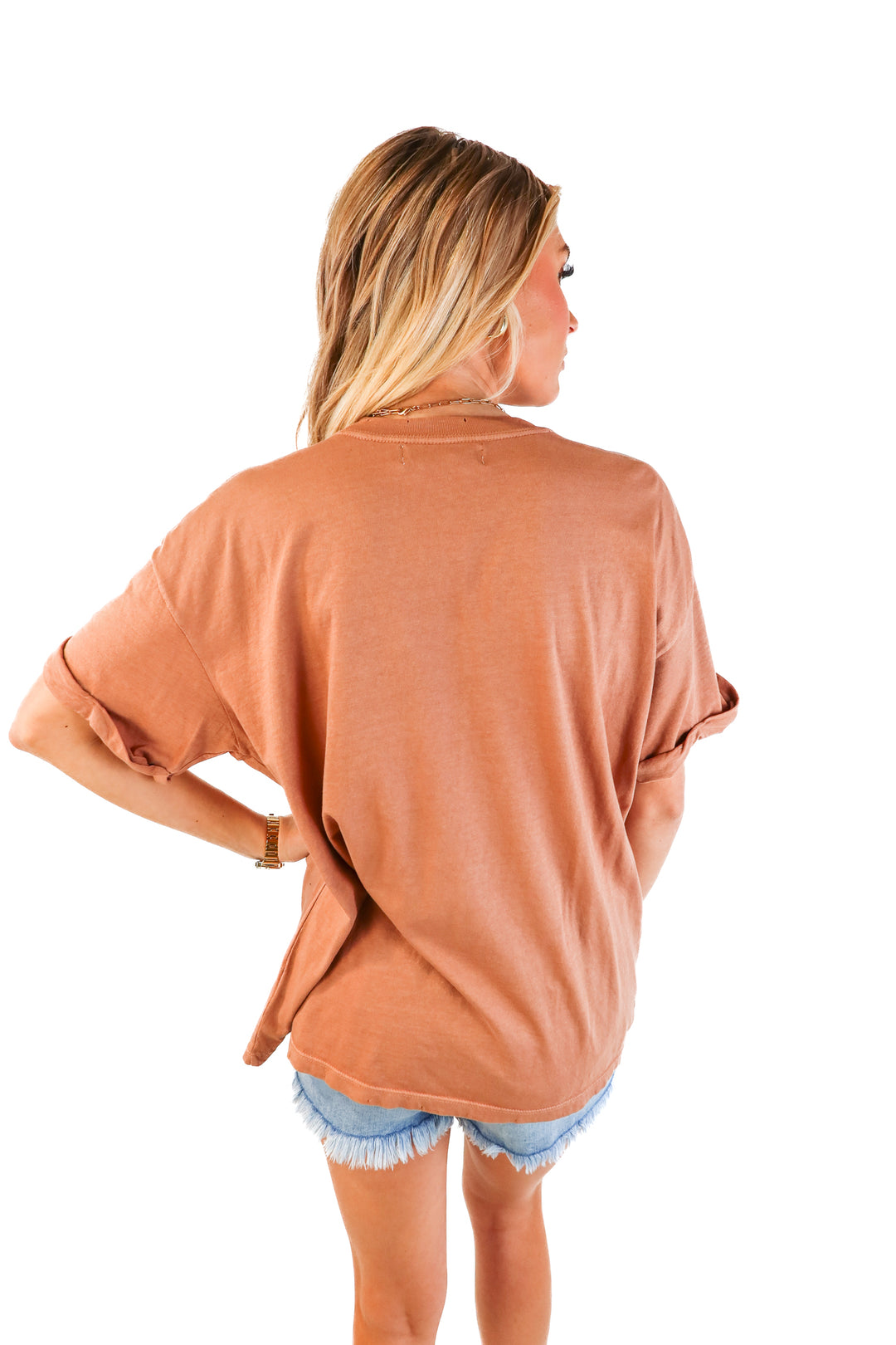 Girl Dangerous Brown Oversized "Leo" T-Shirt (S; retail $42)