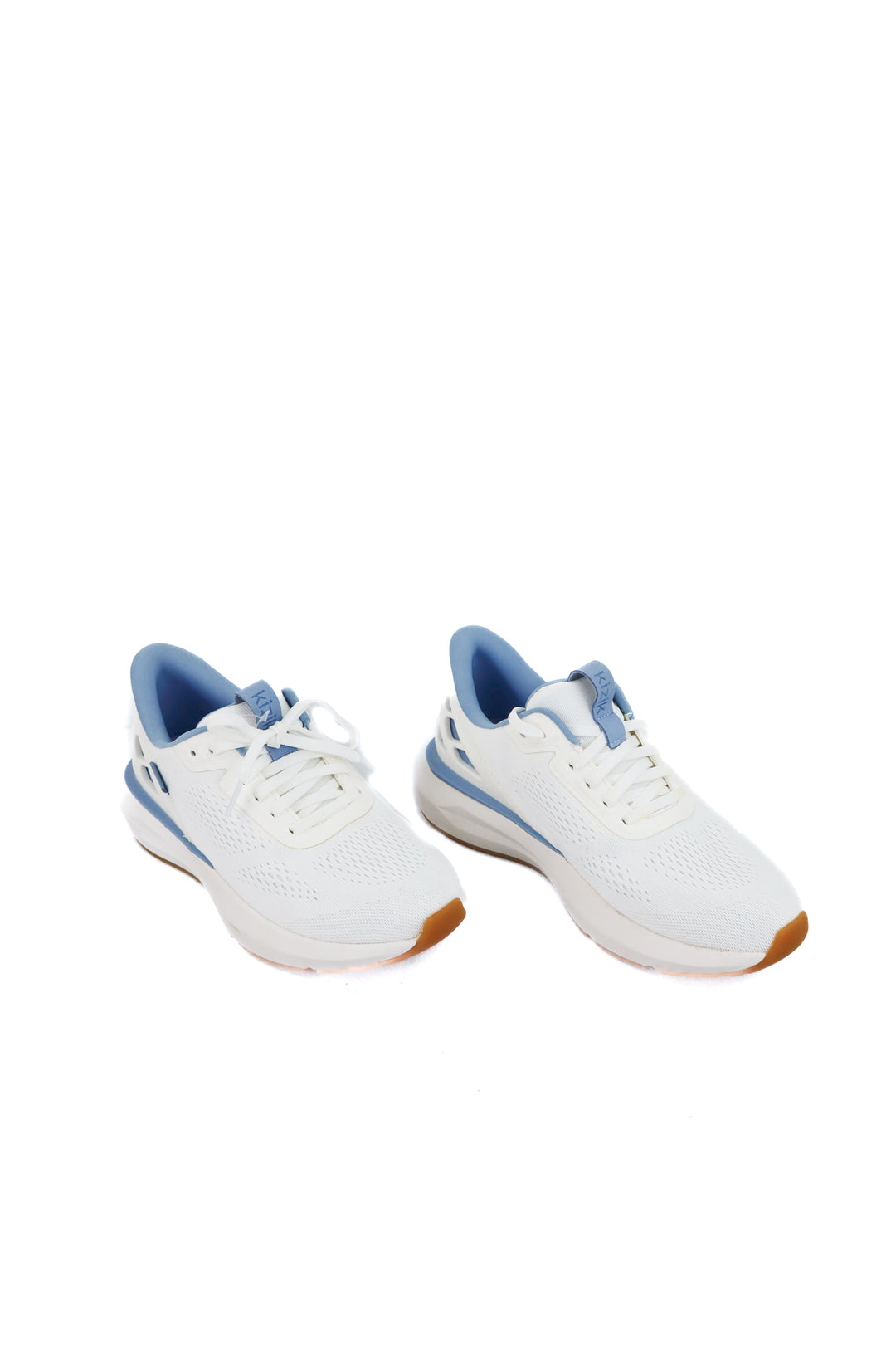 kizik white/blue running shoes (8.5; retail $140)