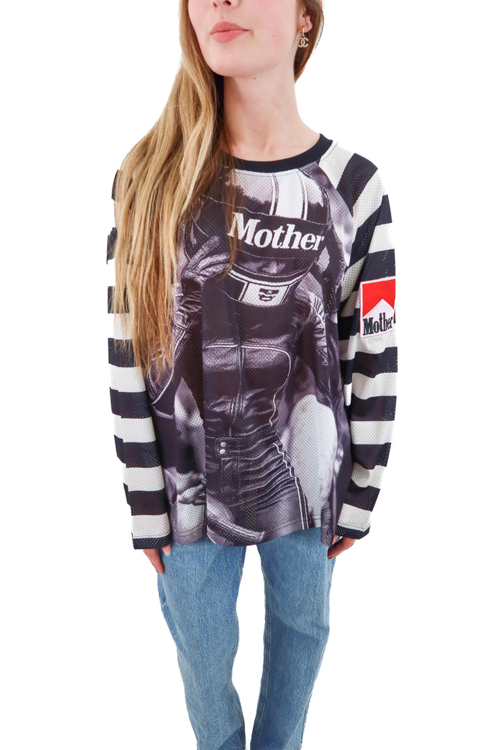 happy little mother mesh graphic top nwt (S; retail $63))