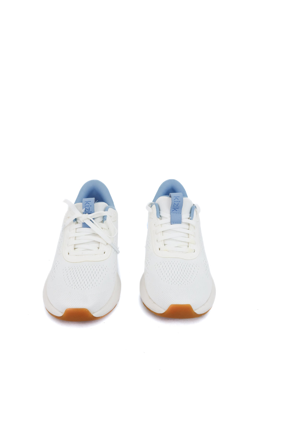 kizik white/blue running shoes (8.5; retail $140)